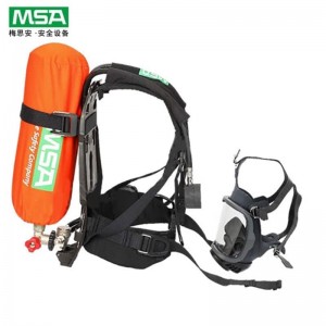 梅思安（MSA） SCBA 10241908 AX2300 空气呼吸器 （6.8L气瓶、有表瓶阀，大号面罩体、胸带）