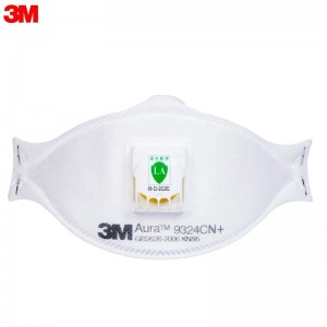3M 9324CN+ 防颗粒物口罩 （呼气阀、头带式、欧洲FFP2认证和中国KN95认证）