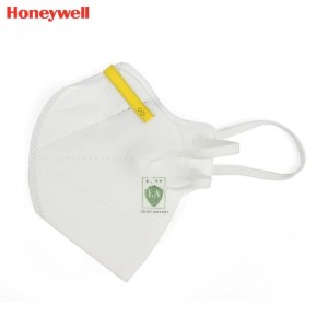 霍尼韦尔（Honeywell） H1005591 H901 KN95 折叠式口罩 (白色、耳带式、标准包装、50 只/盒)