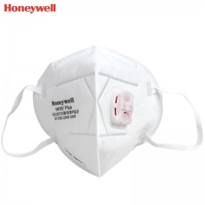 霍尼韦尔（Honeywell） H1009101V H910V PLUS KN95 折叠式口罩 (带阀、白色、耳带式、单片装、25只/盒)