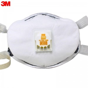 3M 8233 防颗粒物口罩 （头带式、呼气阀、美国NIOSH N100认证和中国KN100认证)