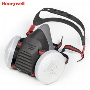 霍尼韦尔（Honeywell） 5500 系列半面罩防尘套装 (550050M 橡胶半面罩 + 防尘滤毒盒) (防工业粉尘、雾霾、喷漆、焊接、打磨、实验室)