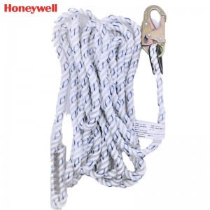 霍尼韦尔（Honeywell） 1002891A 安全绳 （16mm、10米、配有 1 个顶部抓钩）