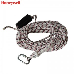 霍尼韦尔（Honeywell） 1007615 低伸缩性安全绳 （0.5mm、30 米、配有1个安全钩和1 个重锤）