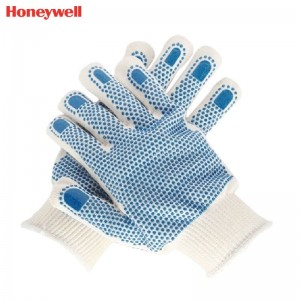 霍尼韦尔（Honeywell） 2232092CN 防滑棉线手套 (加厚、耐磨、双面点塑涂胶、防滑、透气、舒服) 10副装