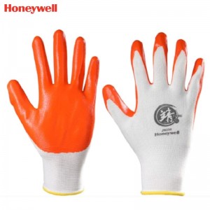 霍尼韦尔（Honeywell） JN230 靖系劳保手套 （掌浸丁腈橡胶、防滑、耐油、耐磨、机械防护）