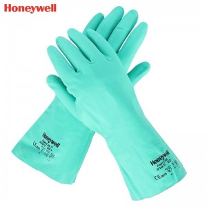 霍尼韦尔（Honeywell） 2094831 丁腈防化手套 (耐酸、碱耐油、防水)  10副装