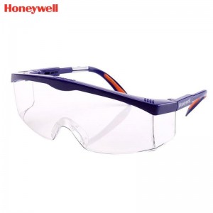 霍尼韦尔（Honeywell） 100100 S200A 蓝色镜架透明镜片防护眼罩 （防雾、防刮擦、防紫外线）