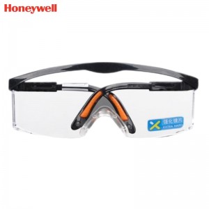 霍尼韦尔（Honeywell） 100210 S200A 黑镜架透明镜片防护眼罩 （加强防刮擦、防雾、防紫外线）