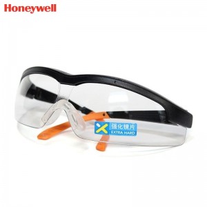 霍尼韦尔（Honeywell） 110210 S600A 黑框透明镜片防护眼镜 （加强防刮擦）